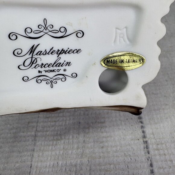 Vintage Masterpiece By Homco MOCKINGBIRD & CHICK Mother Baby Porcelain Figurine - Picture 9 of 16